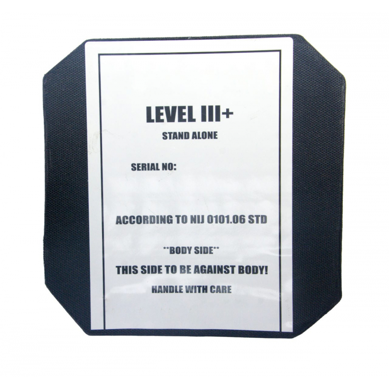 Balistic side plate III+ UHMW-PE  15x15 ( 6"x6" )